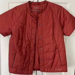 LL bean short sleeve puffer jacket